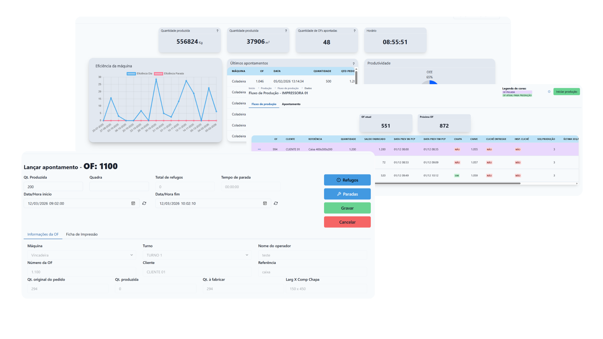 Preview do módulo: Produção